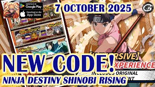🎁 NEW CODE Ninja Destiny Shinobi Rising Giftcode & Redeem 7 October 2025 - Mobile Game (Android) screenshot 3