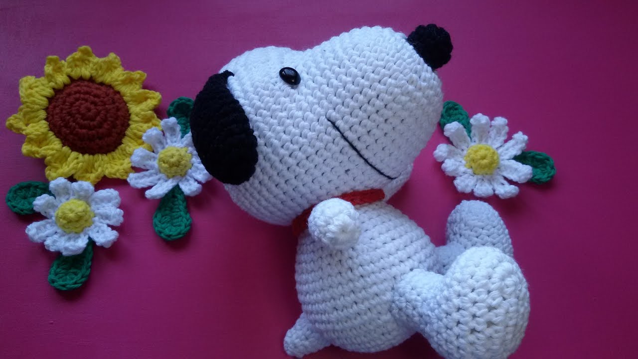 Snoopy // Teje con GanchiBol un bonito amigurumi