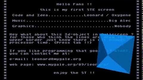 Atari STe demo - 3D Full