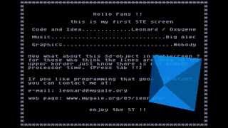 Atari STe demo - 3D Full