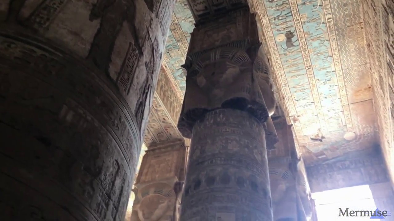 Voices of the Past by Erika Mermuse:  Inside Hathor's Temple at Dendera