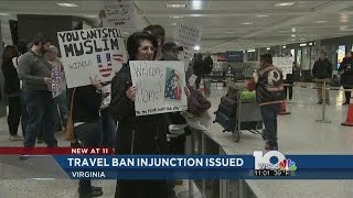 Judge grants injunction against Trump travel ban in Virginia