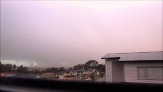 10 August 2015 - Lightning And Thunder In West Auckland Following A Rare Snowfall Graupel