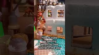 Tutorial coming soon, how to make free war game terrain! #poorhammer #terrain #wargaming #miniature