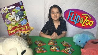 Kids Opening Flipazoo Blind Bags, Collect Them All