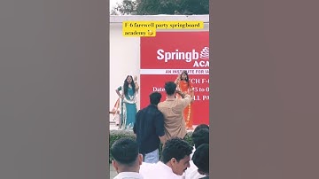 F-6 farewell part spring board.. 🥳🥳🥳 #springboard #ras #springboardacadmy #springonshorts