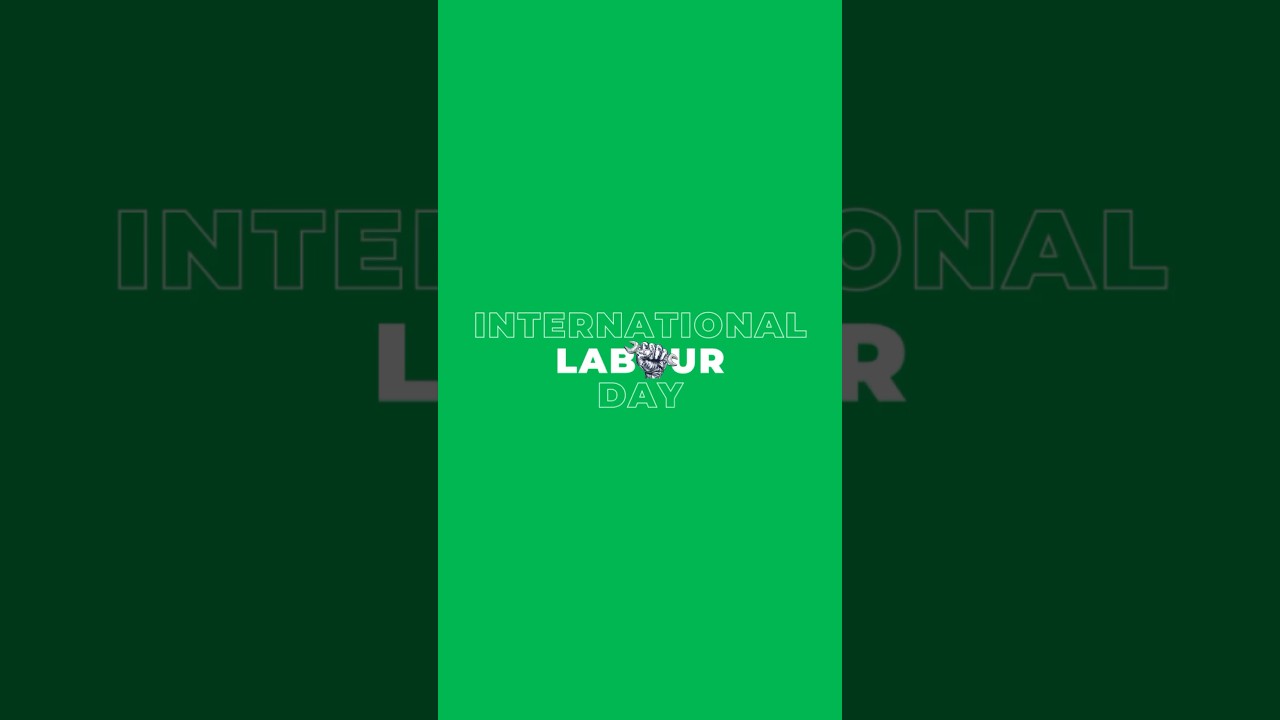 International Labour Day Text Animation 