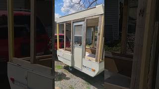 Food Trailer Is Coming Along! 🌭🔩💪#food #trailer #foodtrailer #hotdog #foodshorts #build #scews #wood