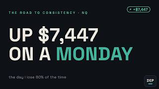 Day 22 — up $7,447 on the day I lose 80% of the time
