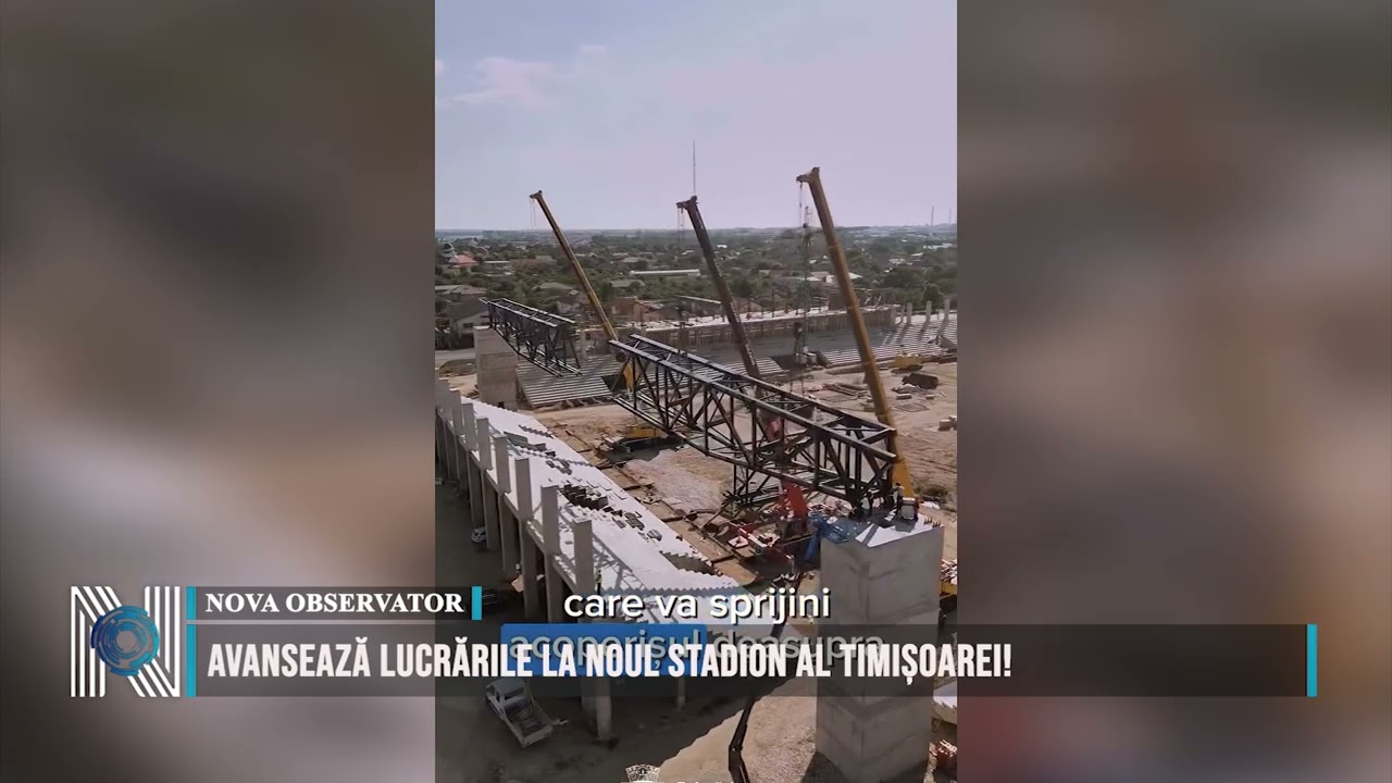 Avansează lucrările la noul stadion al Timișoarei!