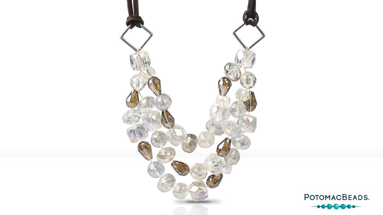 Frozen Beauty Necklace - DIY Jewelry Making Tutorial by PotomacBeads