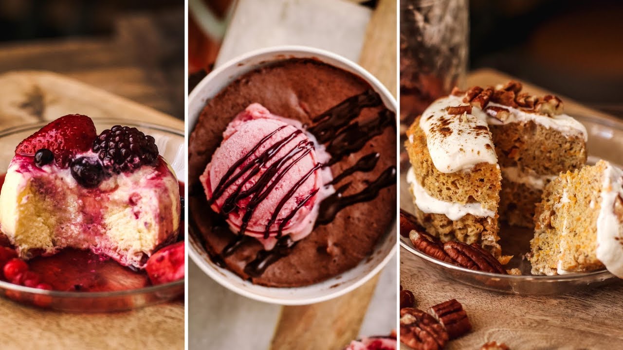 TRES TARTAS EN 5 MINUTOS | Sencillas y saludables | Delicious Martha