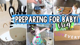 PREPARING FOR BABY BOY! | Lovevery Play Kit &amp; Baby Gym, Double Stroller, &amp; Painting the Nursery!