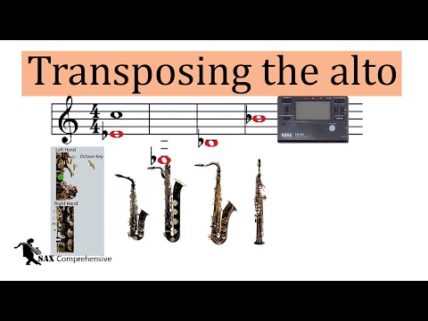 Transposing the alto saxophone