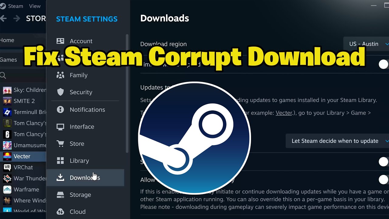 How To Fix Steam Corrupt Download NEW 2026 YouTube 