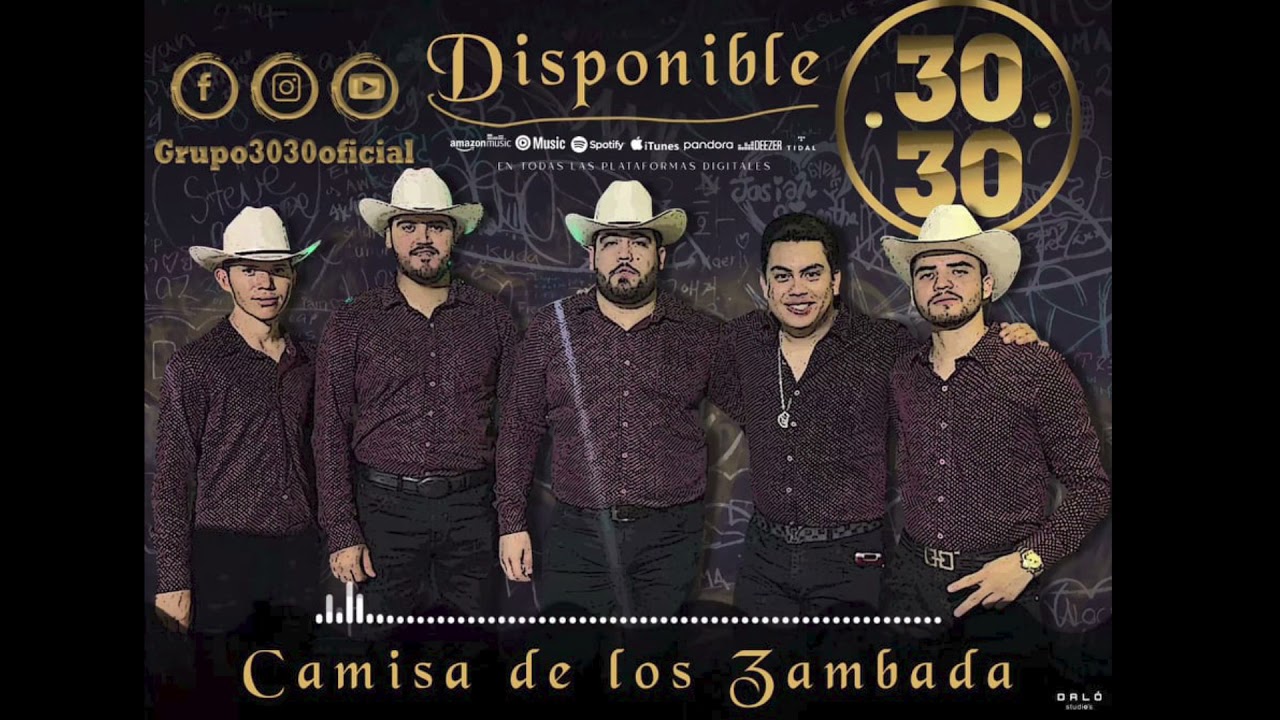 CAMISA DE LOS ZAMBADA- DESCARGA del 3030