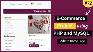 E-Commerce Website Project Using PHP & MySQL |Admin & User Panel|  Admin Home Page - 72