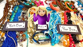 💰Rich Box 💲Poor Box! 🤷🏼‍♀️Who Wins? Ep 6! SGW Jewelry Unboxing & Sale #costumejewelry