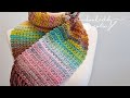 Quick  easy crochet scarf  one row repeat 