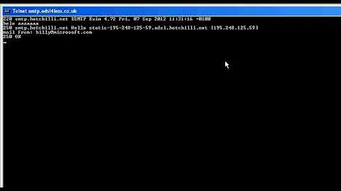 How to test an SMTP server - Send email from command prompt