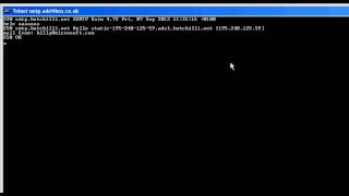 How to test an SMTP server - Send email from command prompt
