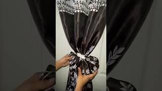 CURTAIN HACK PART 4With a rubberband and a clip. #curtains #hacks #curtainhacks