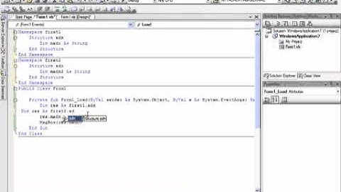 Name Space مجالات الأسماء Vb.Net الدرس الرابع