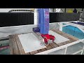 4 axis bridge cutting machine - cutting ceramic slab