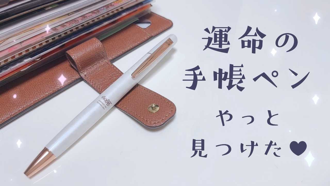 手帳のおともが決まりました🌟PILOT┃フリクションポイントノックビズ