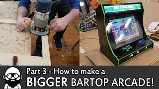 How to make a DIY BIGGER Bartop Arcade! - Part 3 - Raspberry Pi