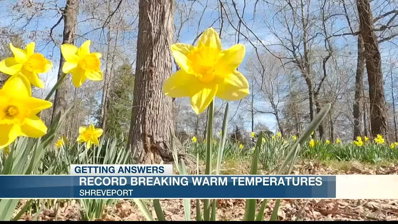 ArkLaTex residents experience record breaking warm temperatures - YouTube
