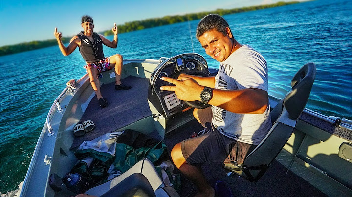 PRIMEIRO ROLE COM O BARCO NOVO DO MEU PAI 😲
