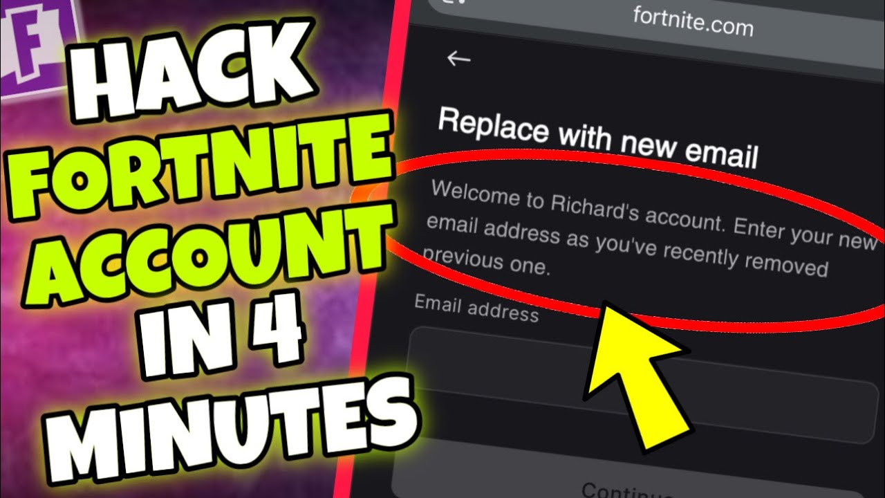 (NEW TRICK) How to EASILY Hack a Fortnite Account in 4 Minutes - No Clickbait!