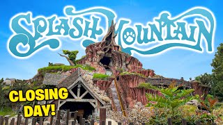 😱 [CLOSING DAY] Splash Mountain FULL RIDE POV | SOAKED FRONT ROW | Disneyland Resort