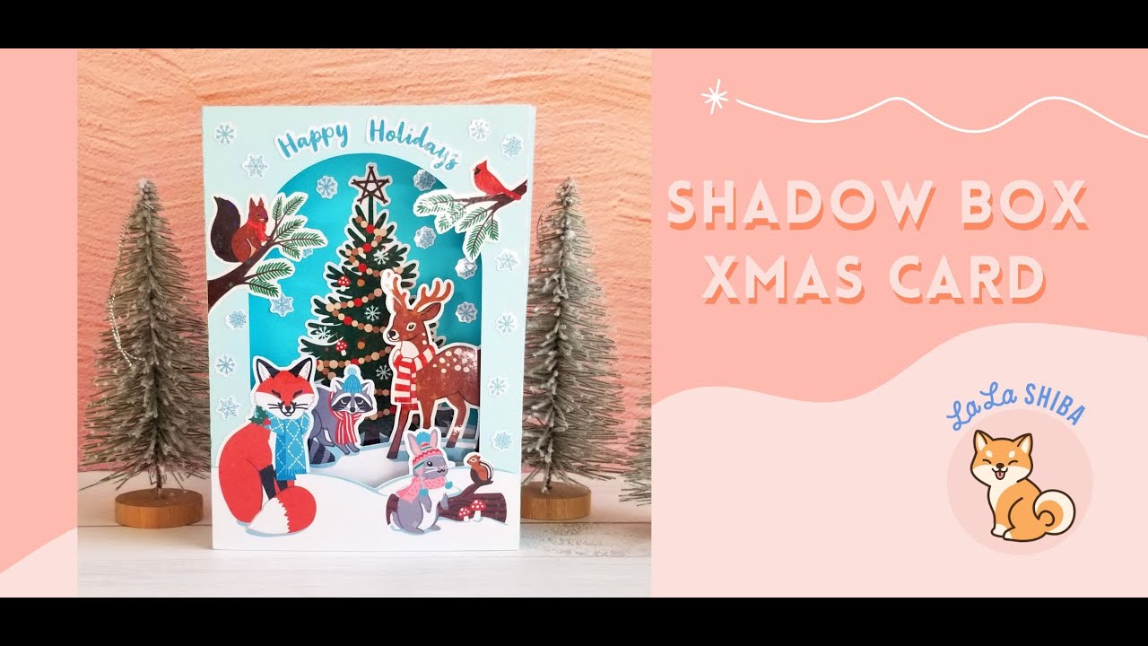 Christmas Winter Wonderland Shadow Box Card Assembly