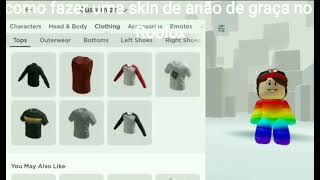 como fazer skin anão no roblox (cube avatar) #roblox #tutorial #outfit