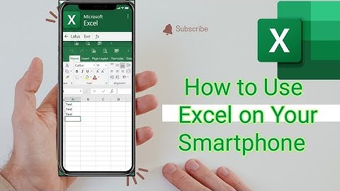 How to used Excell on smartphone 