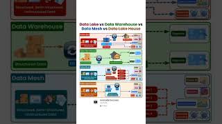 Understanding the Differences: Data Lake vs Data Warehouse vs Data Mesh vs Data Lake House