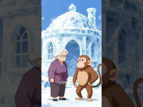 दादी और बंदर का बर्फ का घर Ice House Dadi aur Bandar ki kahani #cartoon