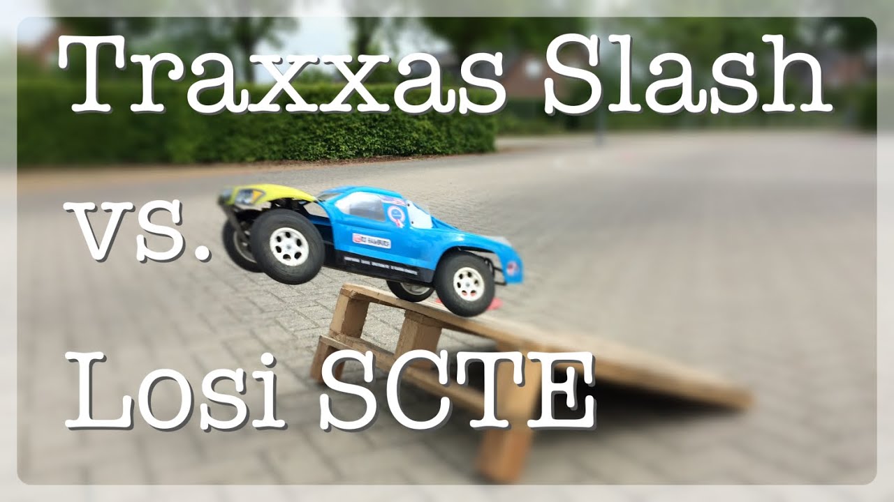 Traxxas Slash vs.  Losi Ten SCTE 1.0 & 2.0 - Bash, Race & Crash