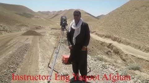 Resection in total station sokkia cx 105 Pashto