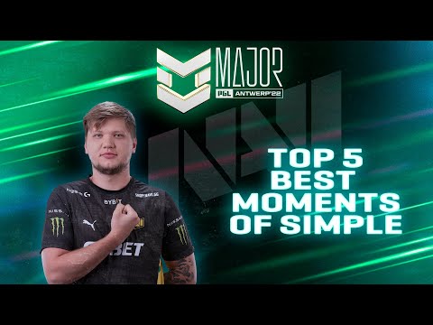 TOP 5 Best Moments of s1mple at the PGL Major Antwerp 2022