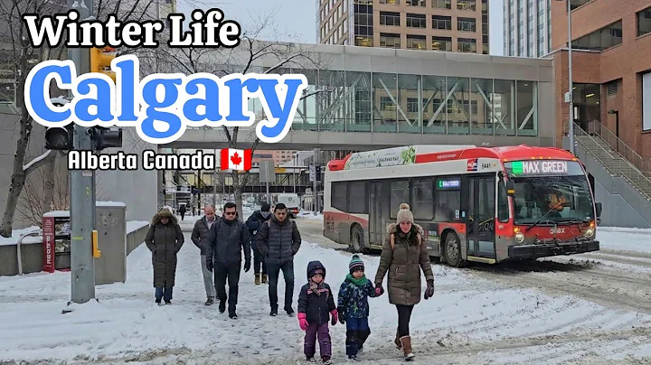 Calgary Downtown Winter Walking tour on November 2025 #Calgary #canada #Alberta #snow 