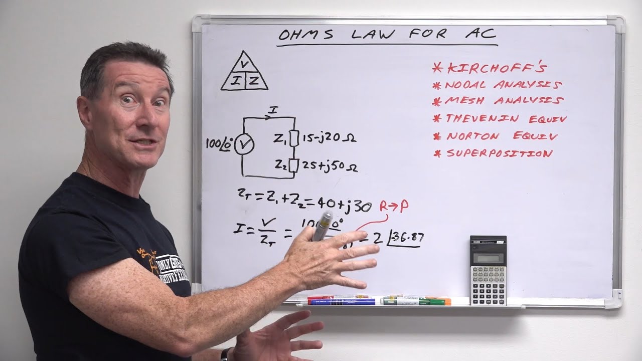 EEVblog 1729 - AC Basics Tutorial Part 7: AC Ohms Law