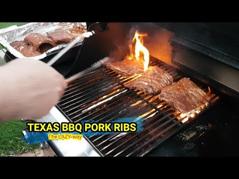 Lazy mans Texas BBQ PORK RIBS