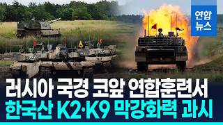 러 코앞서 불뿜은 한국산 K2·K9…나토 최전선 '핵심전력 데뷔' / 연합뉴스 (Yonhapnews)