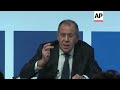 Lavrov criticises US and UK for attitudes towards Russia