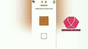 Brain Blow Level 30 put the square into the frame