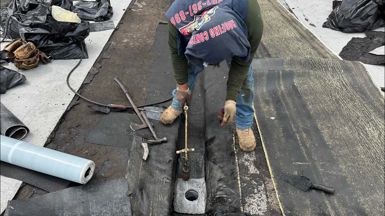 Best flat rubber roofing leak repair 