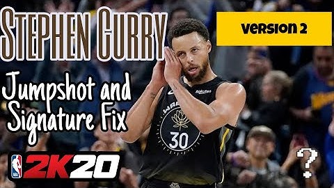Stephen Curry Jumpshot and Signature Fix Nba (Full Edit) v2 2k20 Mobile @2kQuestionMark